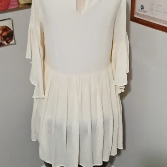 Umgee Cream Long Sleeve Dress - Picture 4 of 4